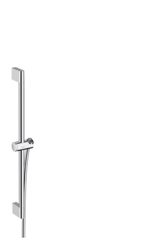 Hansgrohe-HG-Brausestange-Unica-Pulsify-650mm-mit-Push-Schieber-und-Brauseschlauch-chrom-24400000 gallery number 1